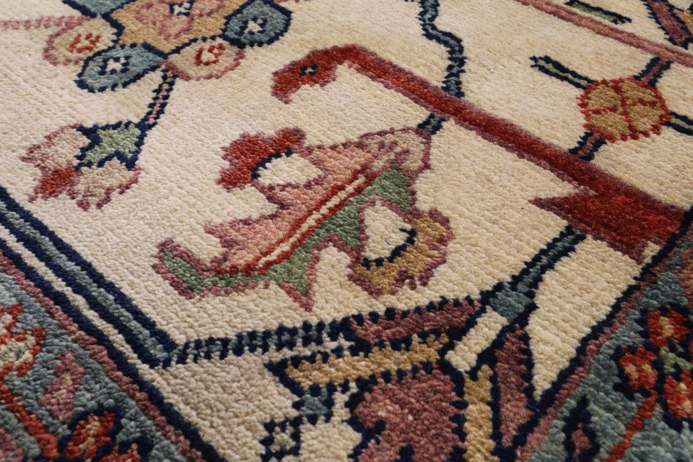 11' 7" X 14' 11" Heriz Serapi Hand Knotted Wool Rug - Q16004