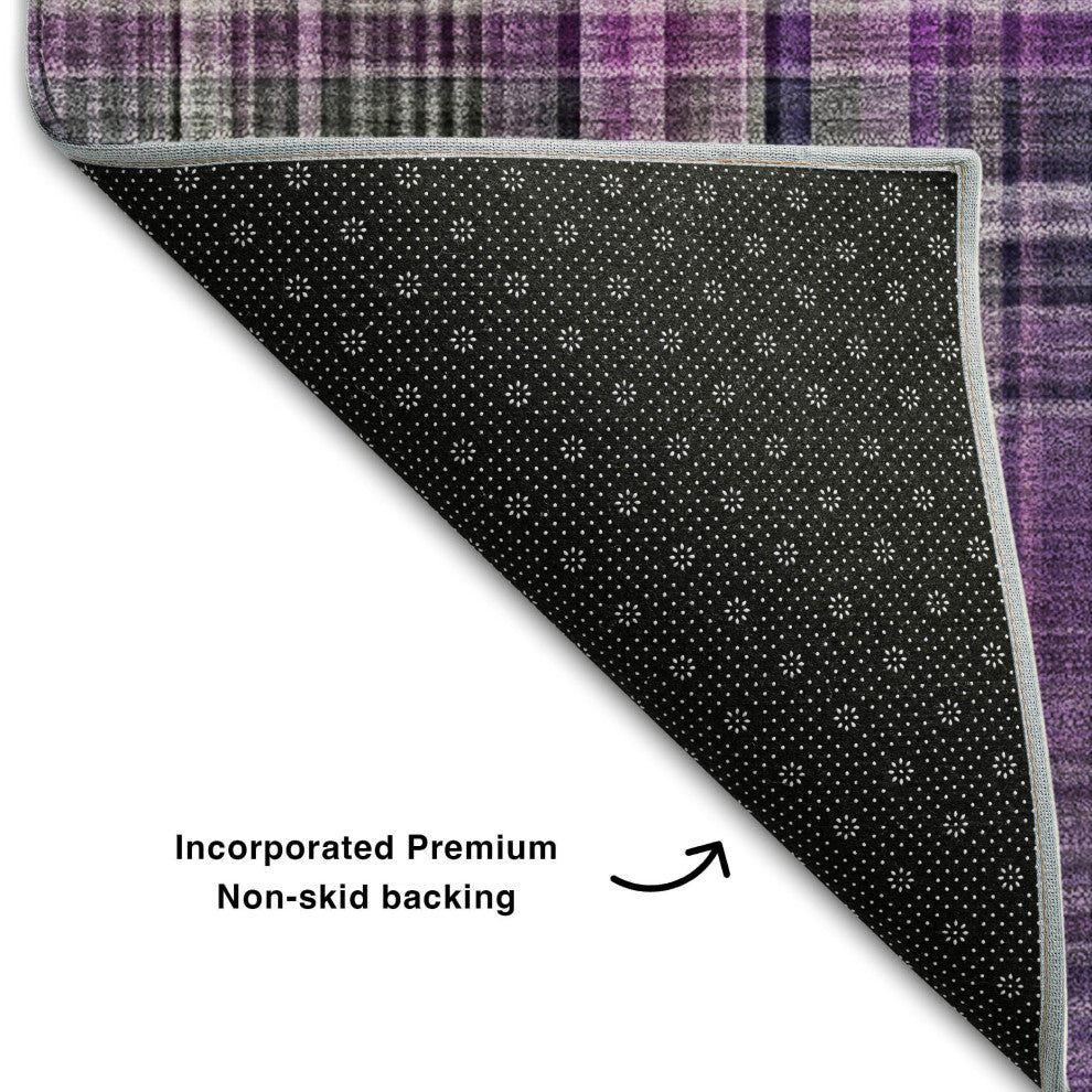 Premium Machine Washable Mayfield AMF541 Purple 10' x 14' Rug