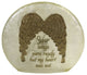6.00In Angel Wings Round Orb Pre-Lit, Glass, Faith Love Hope Awo9261 Heart