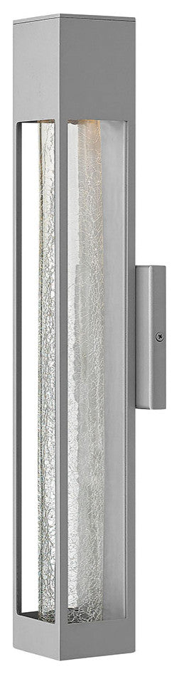 Hinkley Vapor Medium Wall Mount Lantern, Titanium