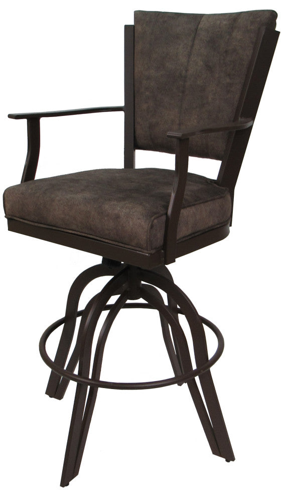 Montana Swivel Tilt Metal 30" Bar Stool or Counter 26" on A Base, Outlier Ash - Brown, 26"