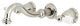 KS3026PL Two-Handle Wall Mount Tub Faucet, Polished Nickel