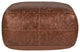 Kona 24" Brown Leather Floor Cushion Pouf