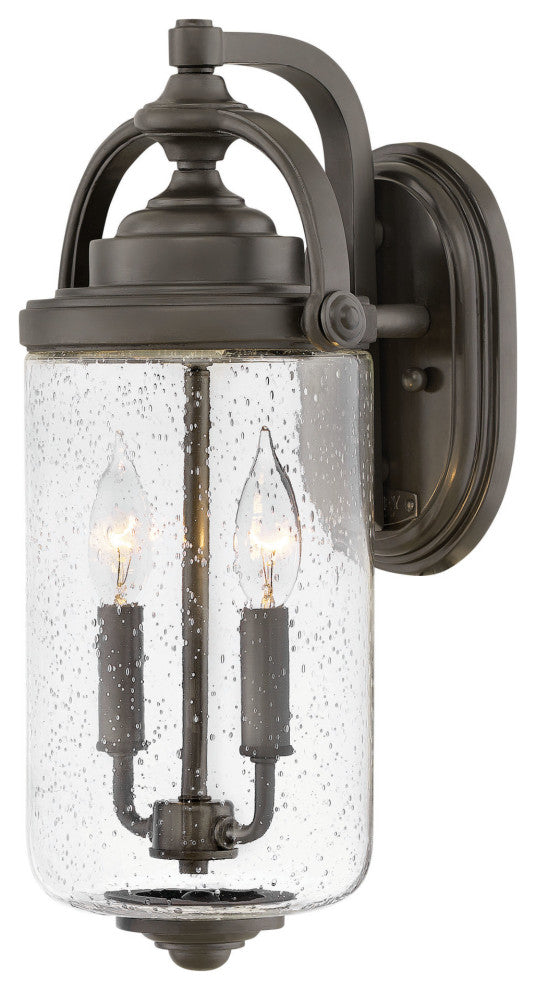 Hinkley Lighting 2754 Willoughby 2 Light 17" Tall Outdoor Coastal - Oil Rubbed