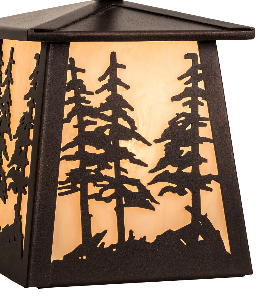 7 Square Tall Pines Pendant
