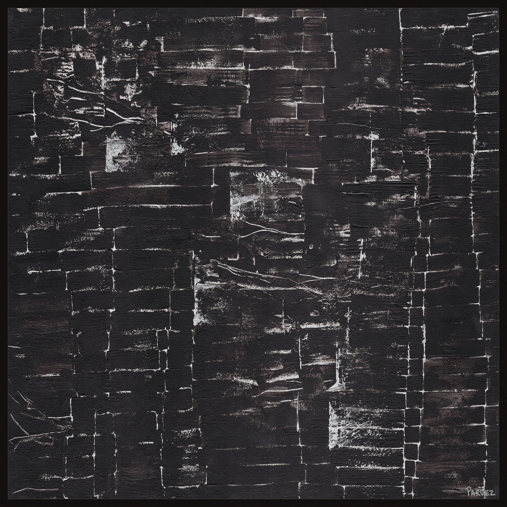 "Swift Reaction" Floater Framed Painting Print on Canvas, 40x40