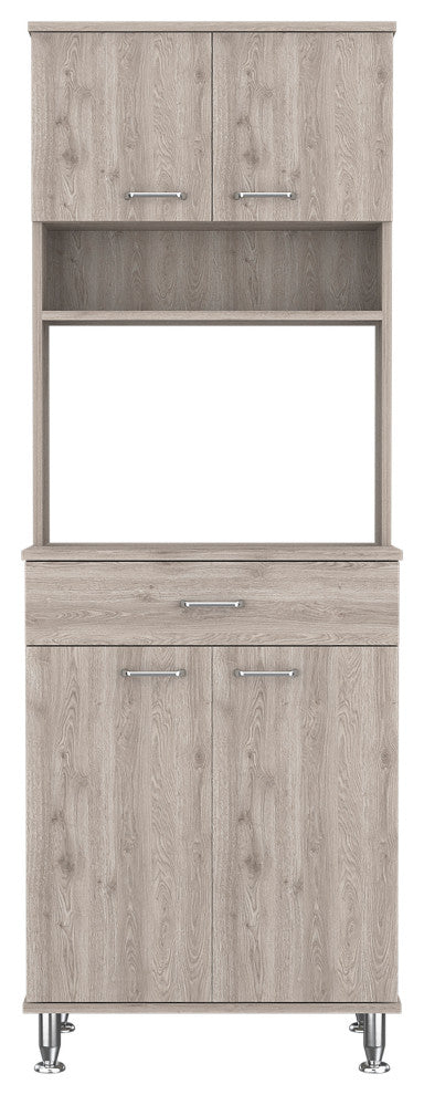 DEPOT E-SHOP Helis 60 Kitchen Pantry, Light Gray