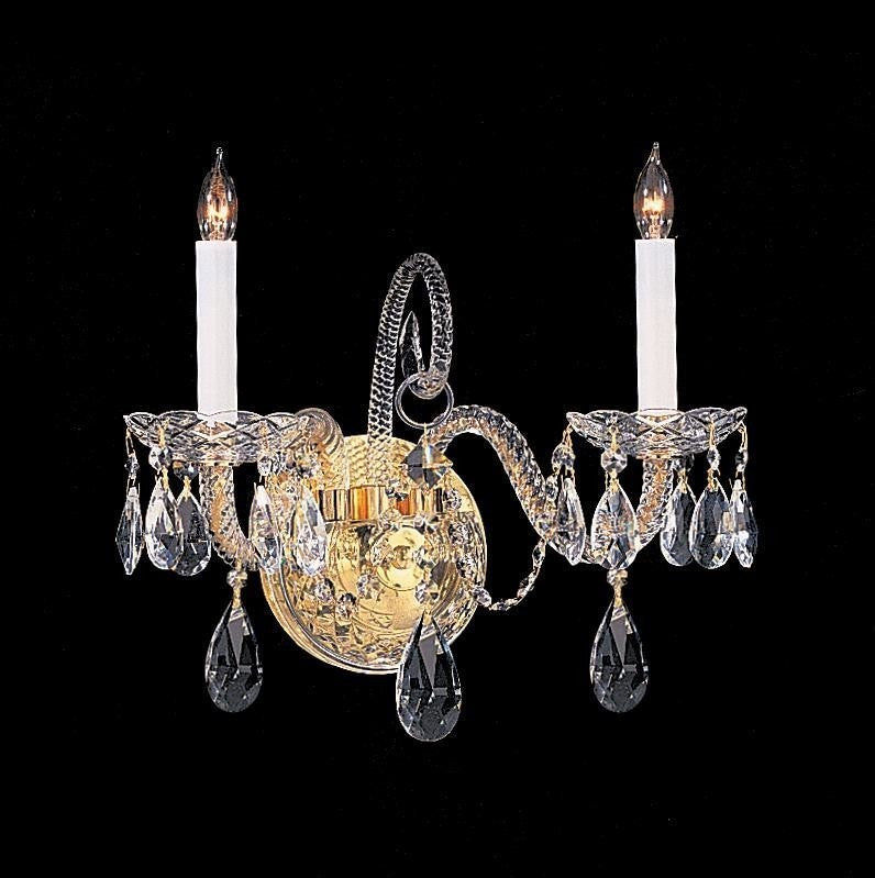 Crystorama Traditional Crystal 2-Light Sconce