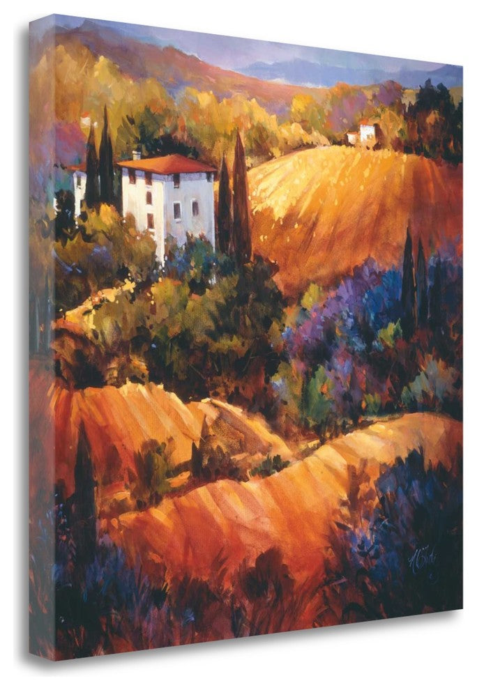 "Evening Glow Tuscany" By Nancy Otoole, Giclee Print on Gallery Wrap Canvas