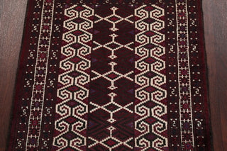 Balouch Geometric Handmade Wool Traditional Persian Oriental Area Rug, 3'8"X2'9"