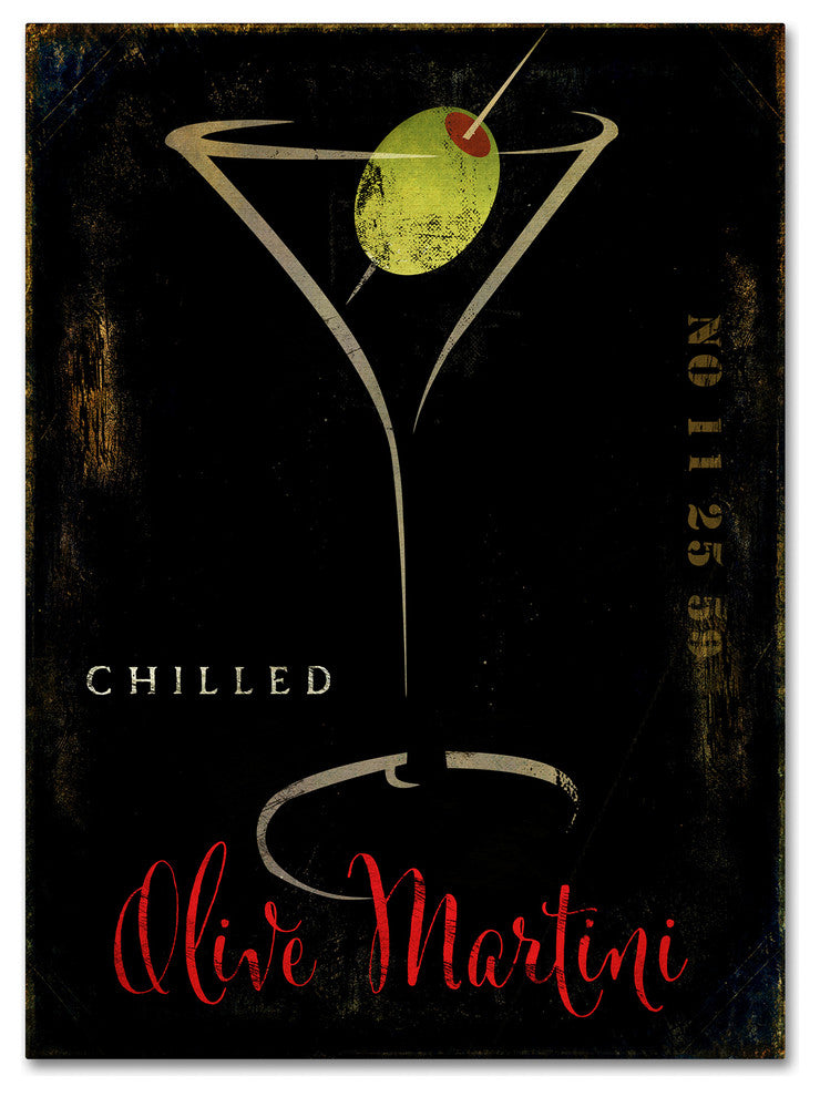 Color Bakery 'Olive Martini II' Canvas Art, 18x24