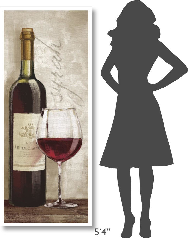 "Wine in Paris VI" Digital Paper Print by Janelle Penner, 26"x62"
