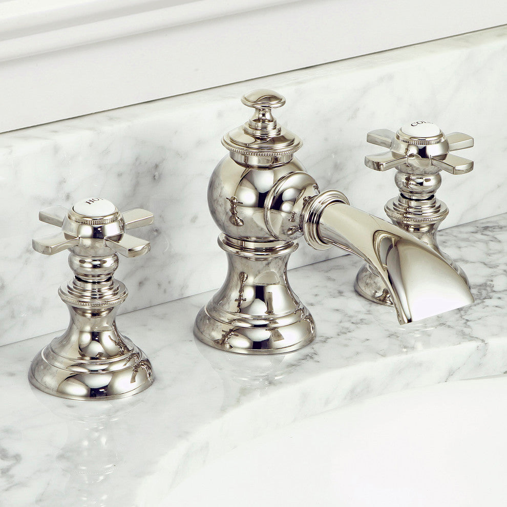 Water Creation Modern Classic Widespread Lavatory Faucet With Pop-Up Drain