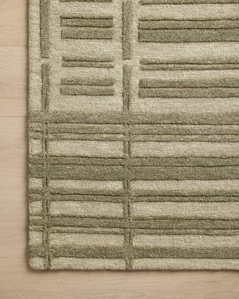 Chris Loves Julia x Loloi Bradley Sage / Olive 5''-0" x 7''-6" Area Rug
