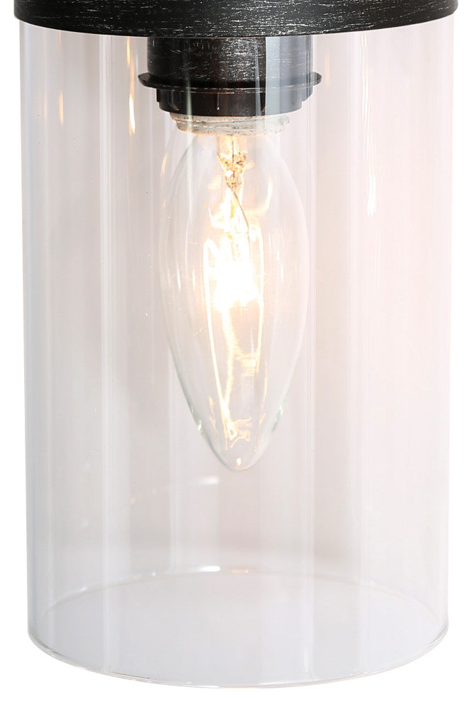 LNC 28" Farmhouse 4-Light Bathroom Vanity Light With Clear Glass