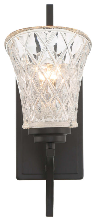 1- Light Dimmable Vintage Black Armed Sconce