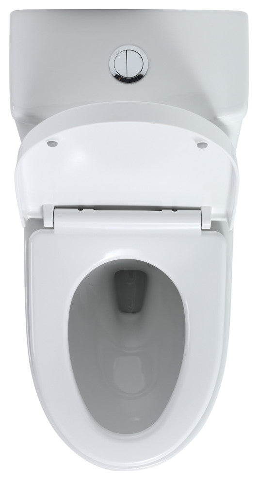28 Inch Ceramic One Piece Toilet With Soft Close Seat