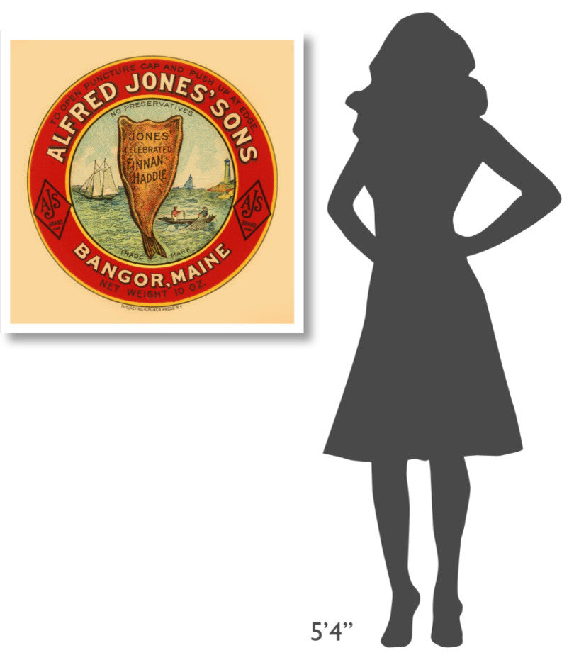 "Jones Celebrated Finnan Haddie" Digital Paper Print by Retrolabel, 32"x32"