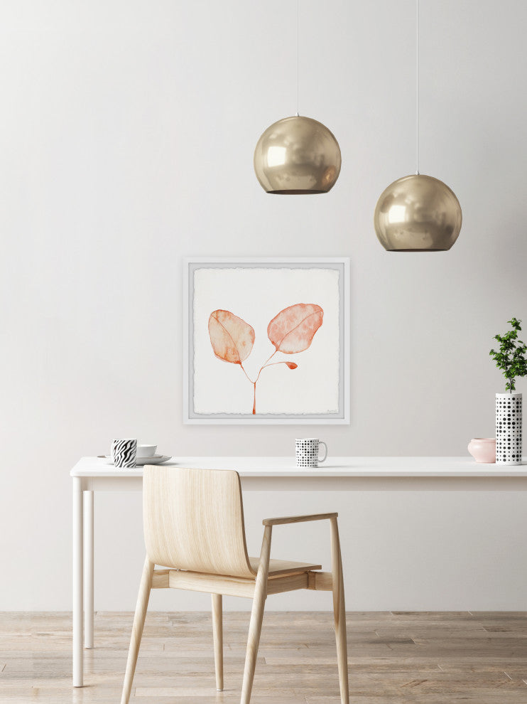 "Budding Leaf" Framed Painting Print, 24x24