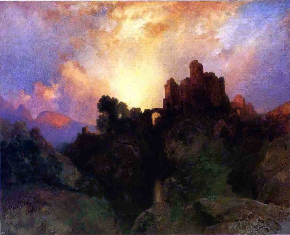 Thomas Moran Caledonia Stern and Wild, 20"x25" Wall Decal