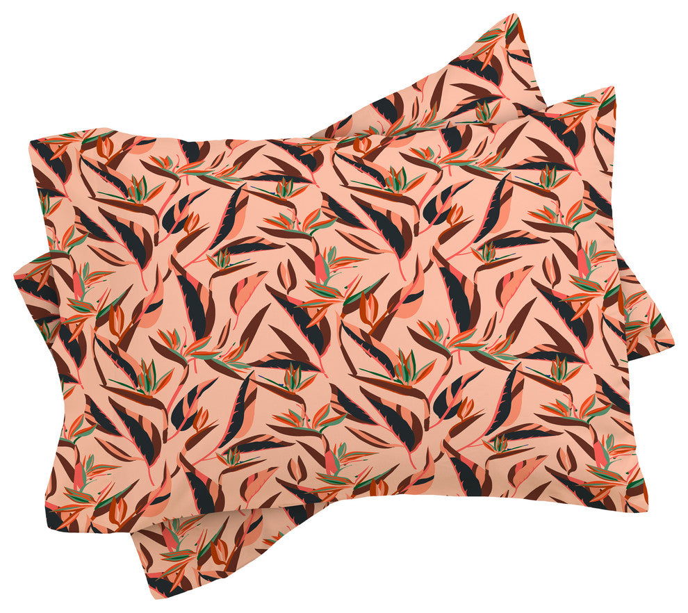Holli Zollinger Anthology of Pattern Elle Bird of Paradise Pink Duvet Cover Set