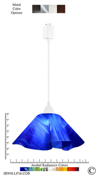 Jezebel Radiance Lily Large Track Light, Cobalt Blue
