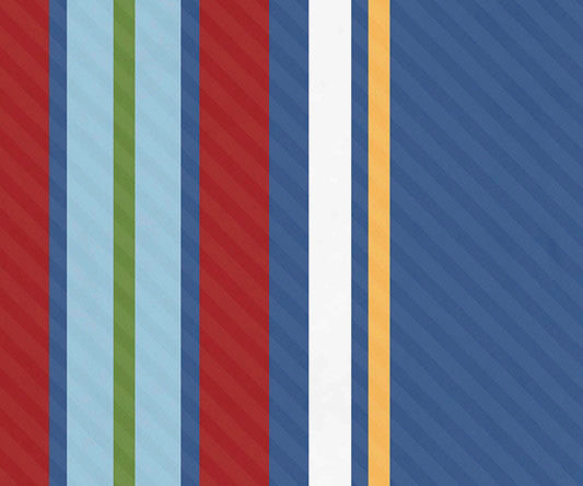 Multi-Stripe, Stripe Print Beach Towel, Blue