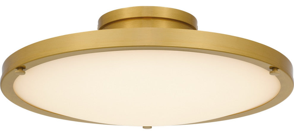 Donne LED Semi-Flush Mount in Brushed Gold