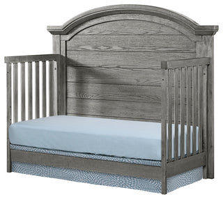 Foundry 56"W Wood Convertible Crib, Pewter