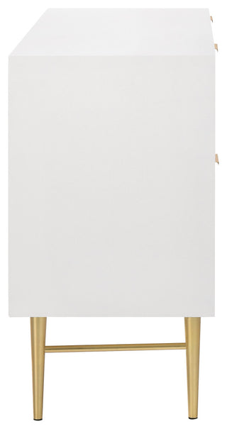 Modernist Medium Gloss Finish Dresser, Brushed Gold