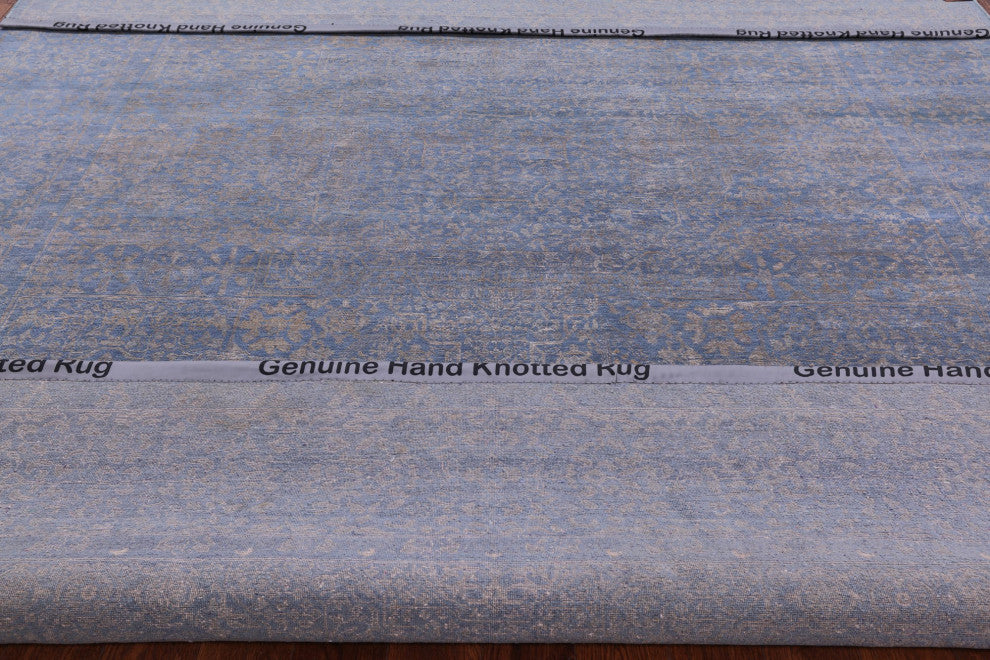 Persian Wool and Silk Hand-Knotted Rug 9' 1" X 12' 0" Q6338