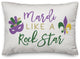 Mardi Like a Rock Star 14x20 Spun Poly Pillow