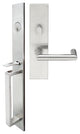Stuttgart Lever, Mortise Entry Handleset, Right Hand, Satin Stainless Steel