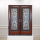 Exterior Front Entry Composite Double Door 60"x80" Right Opening Inward