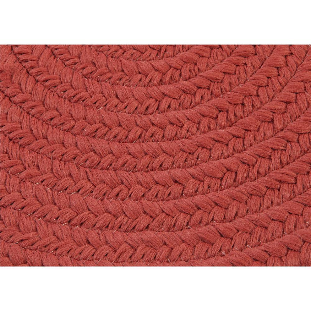 Colonial Mills Rug Reversible Flat-Braid, Oval Runner Saffron Runner, Oval