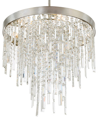 Crystorama Lighting Group WIN-216-CL-MWP Winfield 6 Light 24"W - Antique Silver