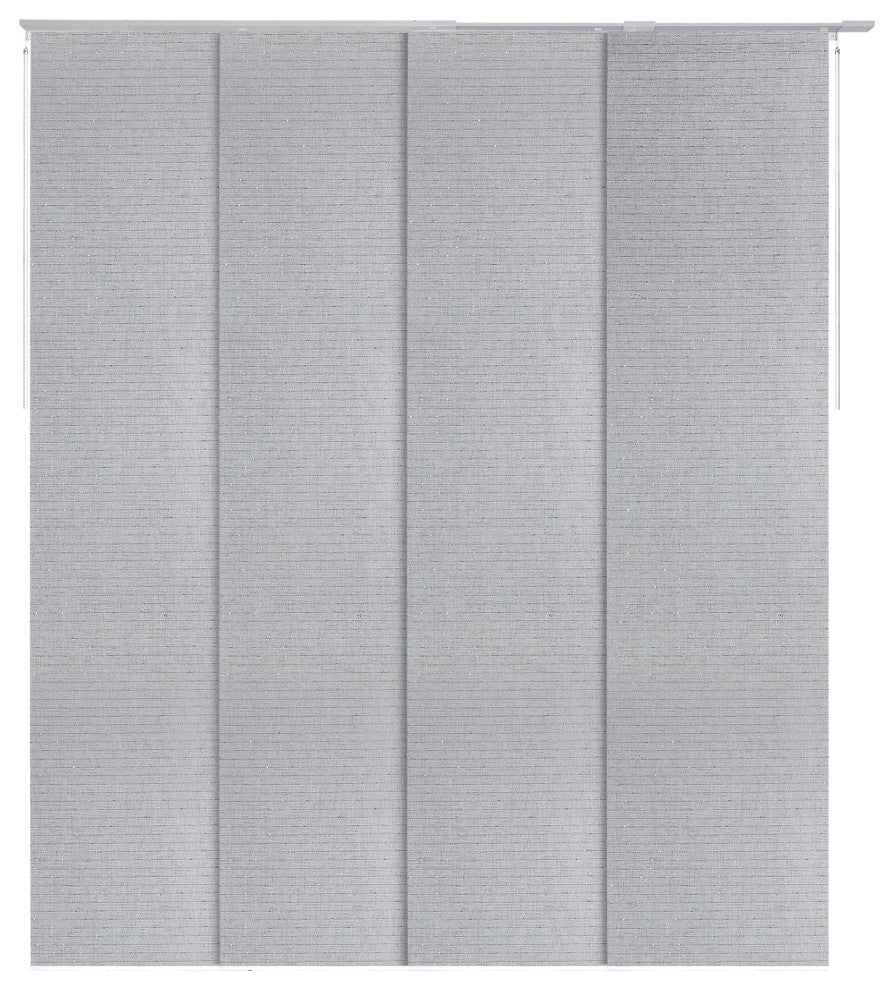 Adjustable Sliding Panel Track Blind 45.8"-86" W x 96" L, Classic, Diamond Silve