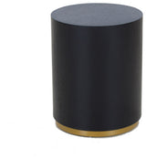 Black coffee table mdf side table living room round table