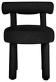 Carmel Dining Chair, Black Velvet