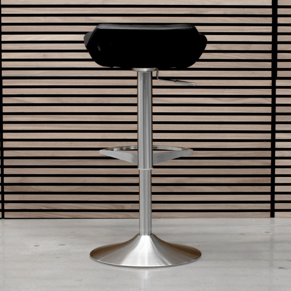 Modern Ray Bar Stool Soft White, Black