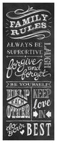 "Family Rules I" Digital Paper Print by Mary Urban, 16"x38"