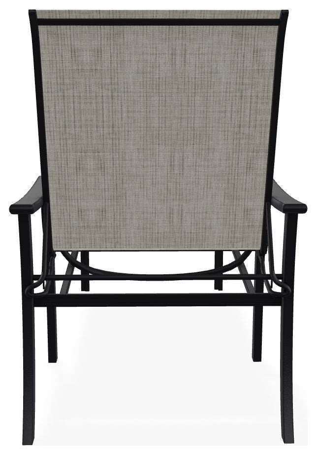 St. Catherine Sling 4-Position Outdoor Chaise Lounge, Smoke/Black