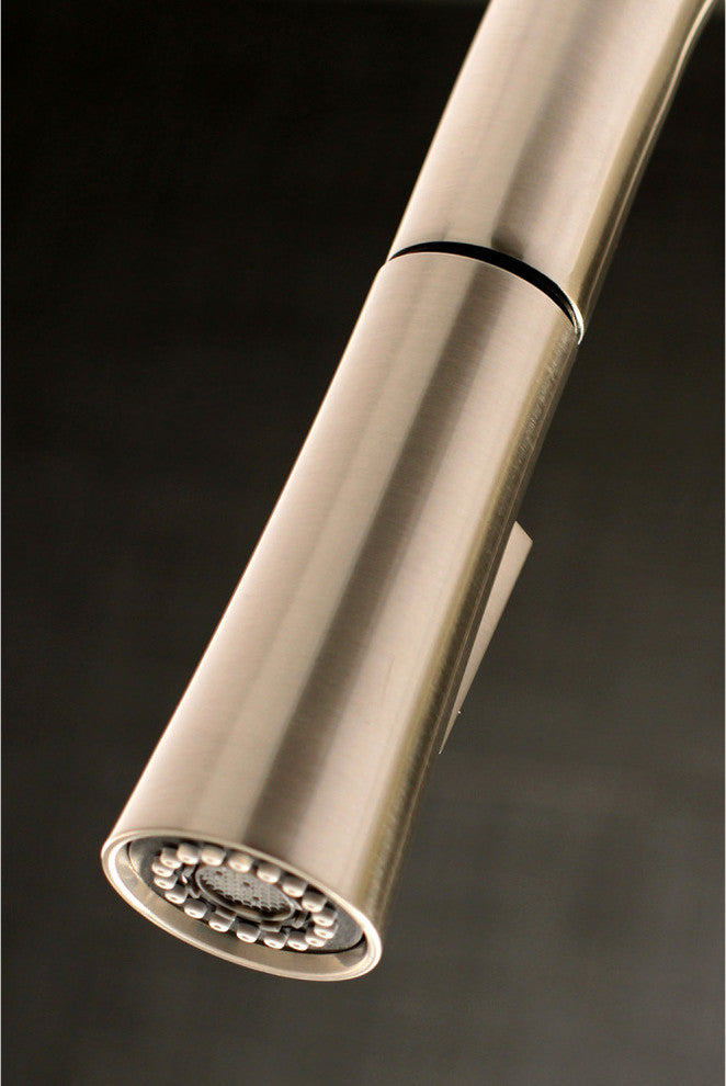 Gourmetier Single-Handle Pull-Down Kitchen Faucet, Brushed Nickel