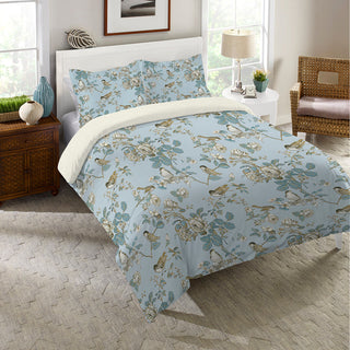 Toile Birds King Comforter