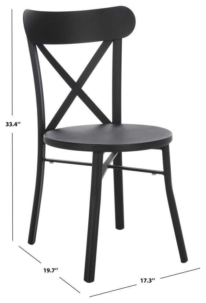Safavieh Core Cross Back, Set of 2, Black