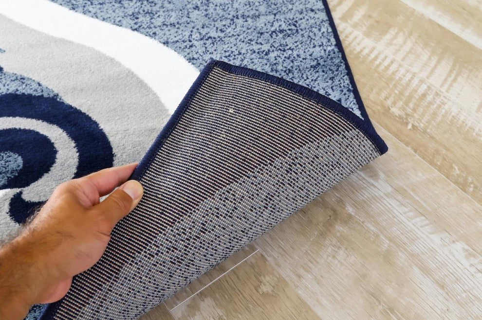 Persian Rugs Modern Trendz Collection 0327, Blue, 2'2"x7'6"