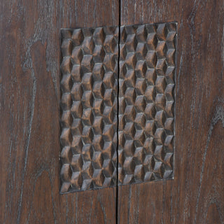 Close-up of panel texture and seam on white background.