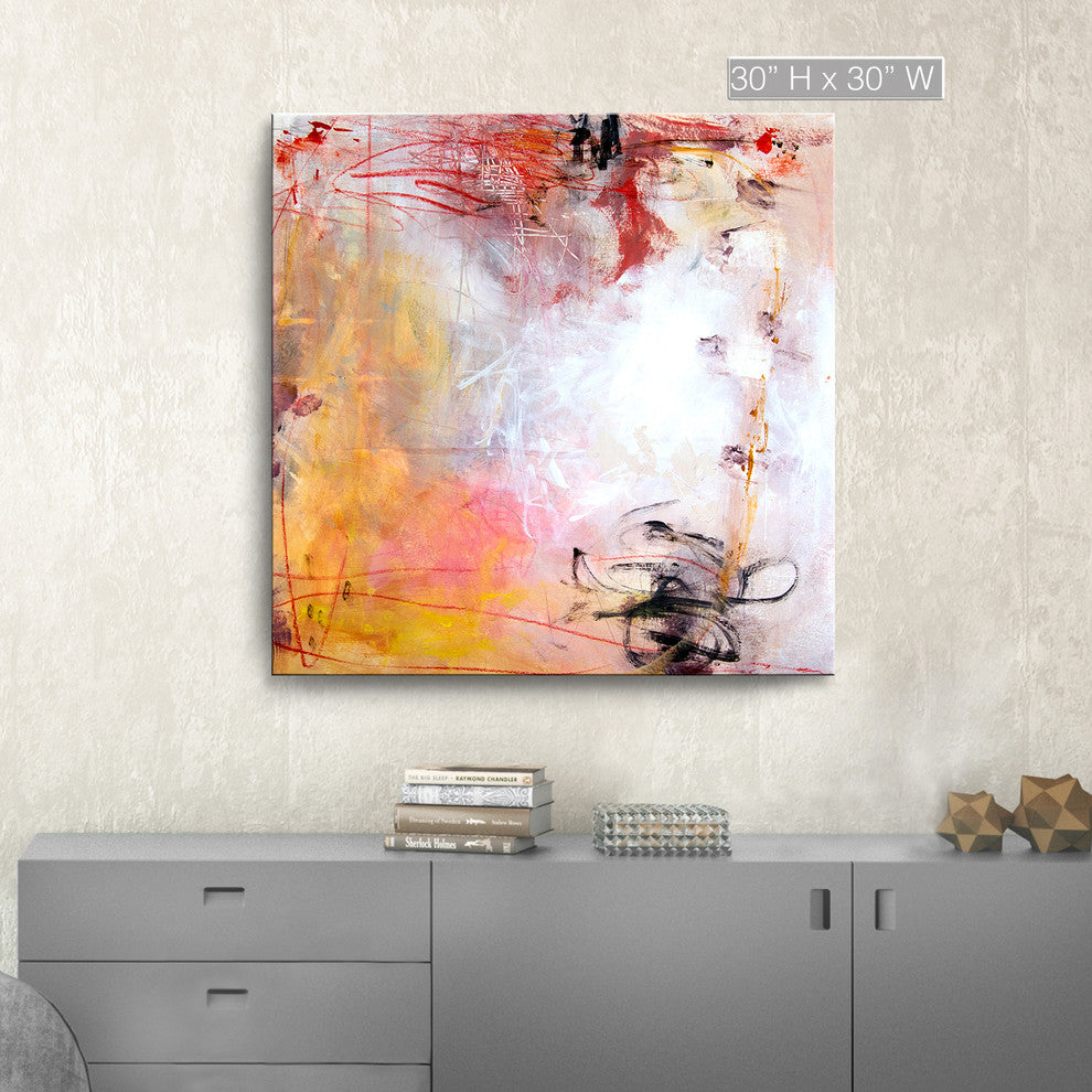 Ready2HangArt 'Rose Water II' Abstract Canvas Wall Art
