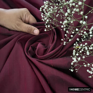Wine Silk Dupioni Fabric By The Yard, 4 Yards For Curtain, Dress Wholesale