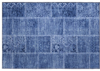 Premium Machine Washable Mayfield AMF635 Navy 1'8" x 2'6" Rug
